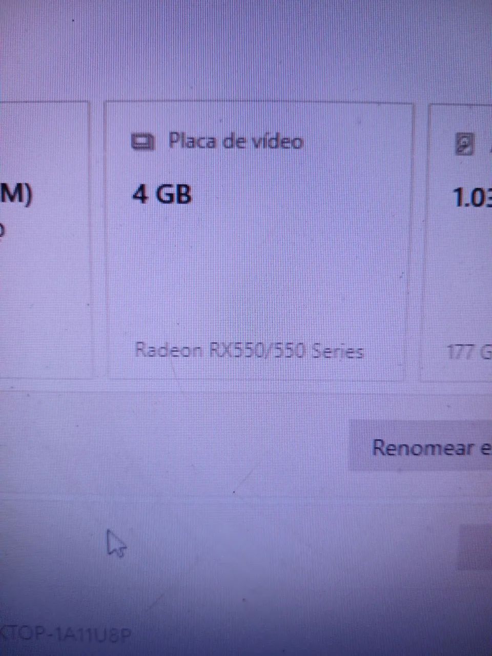 Placa de vídeo radeon rx 550