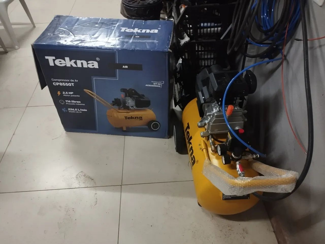 Compressor 127v  50l 8 pés  - Foto 4