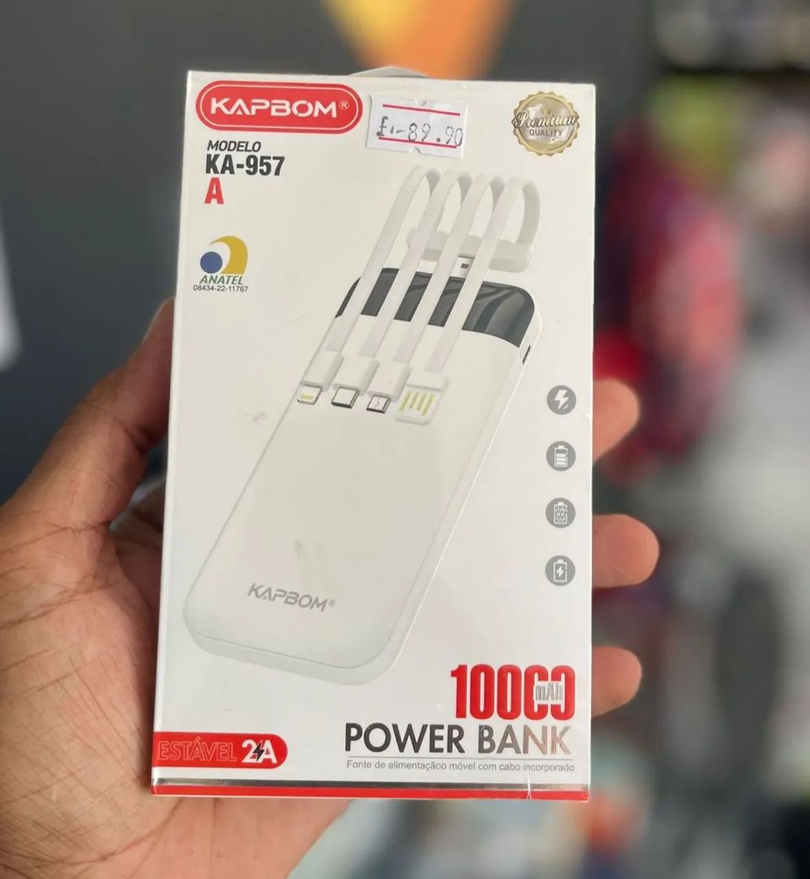 Carregador portátil 10.000 mah good