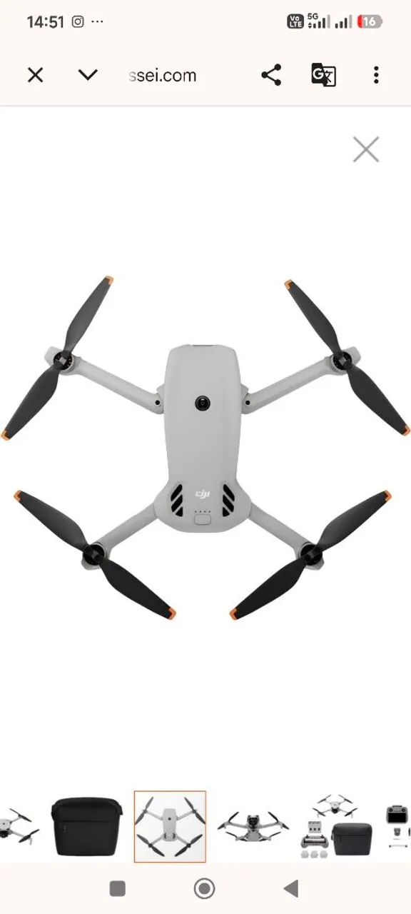 DJI Lito X1 Fly More Combo C/ Tela (RC 2) - Sensor LiDAR 4K 100fps Lacrado - Foto 5