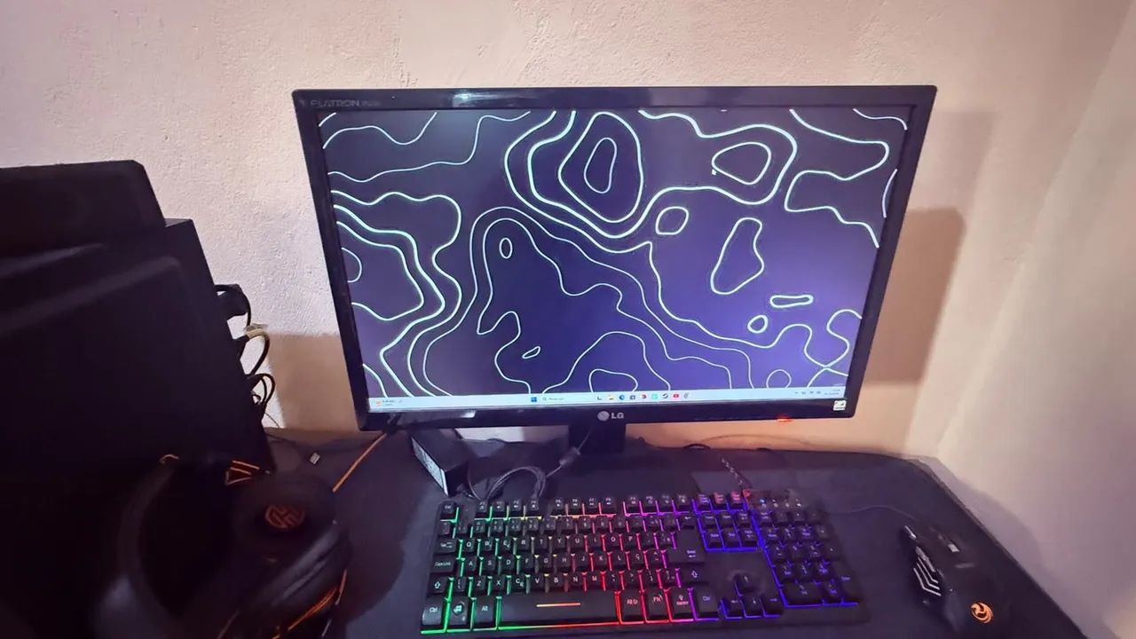 PC GAMER COMPLETO, MONITOR 24 POLEGADAS - R$ 2800 - LUCAS DO RIO VERDE - Foto 2