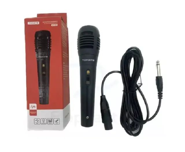 Microfone Dinâmico Com Fio Tomate Mt-1010 para se Karaoke.