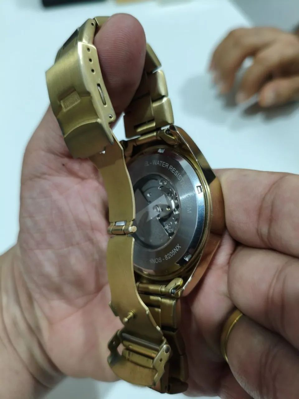 RELÓGIO TECHNOS AUTOMÁTICO DOURADO  - Foto 2