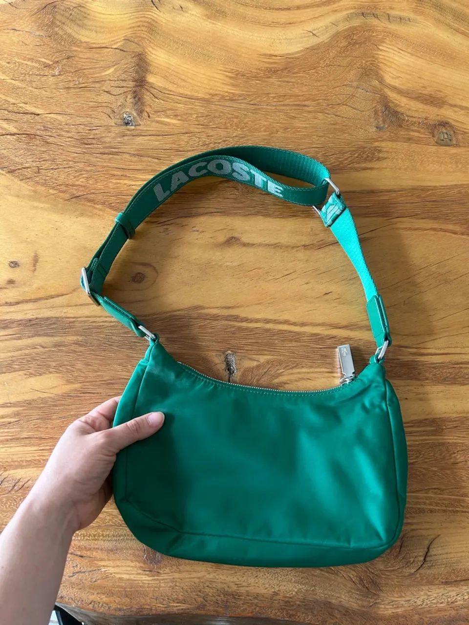 Bolsa Lacoste verde  - Foto 3