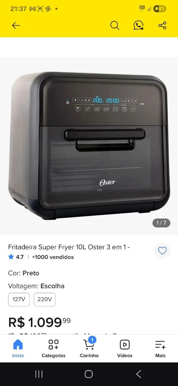 Fritadeira elétrica Oster