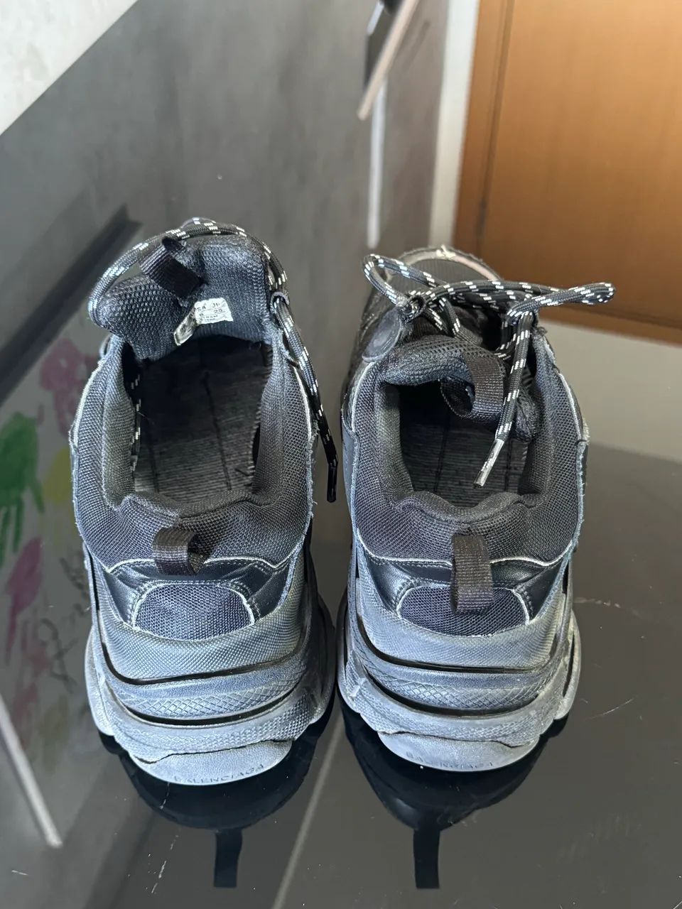 Balanciaga triple s original preto - Foto 4