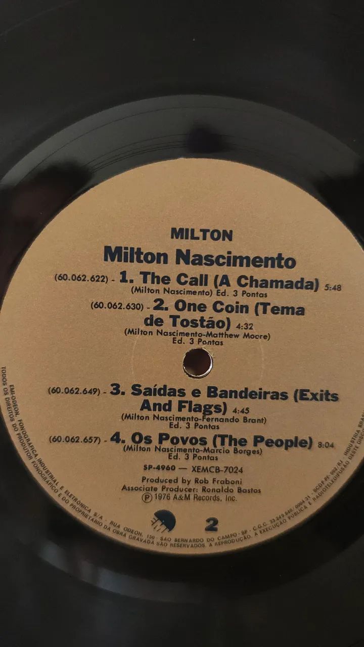Milton Nascimento - Milton Vinil capa gatefold 1975 - Foto 5