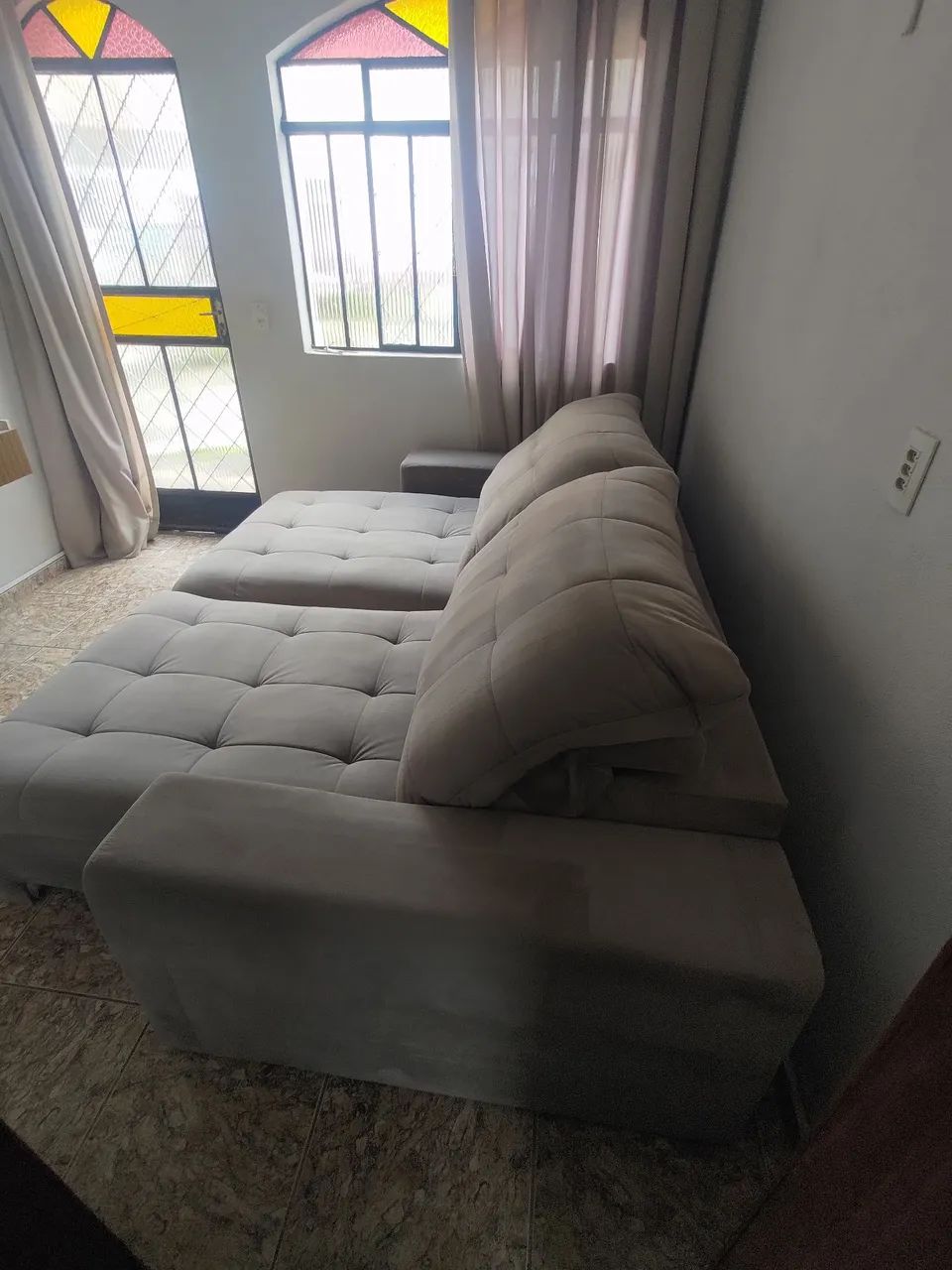 Sofá Retrátil com Molas Ensacadas 
