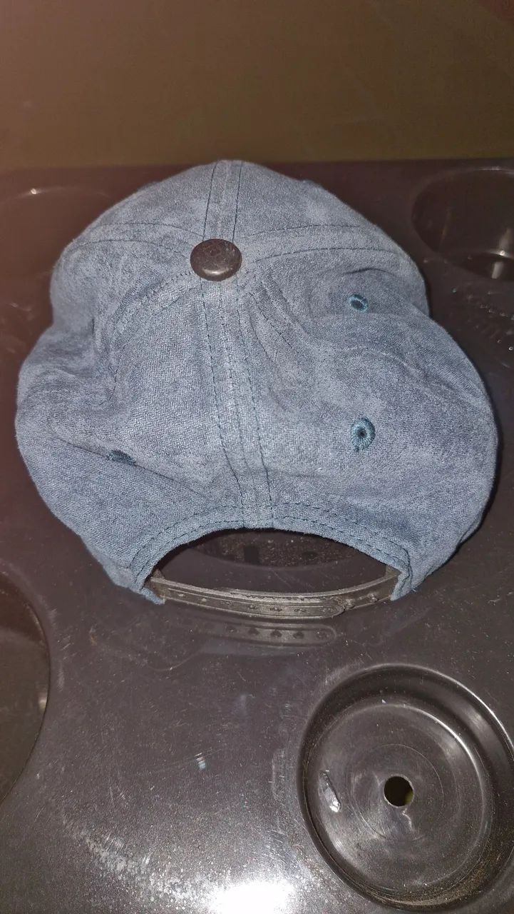Boné Aba Reta Snapback Azul Letra B  - Foto 3