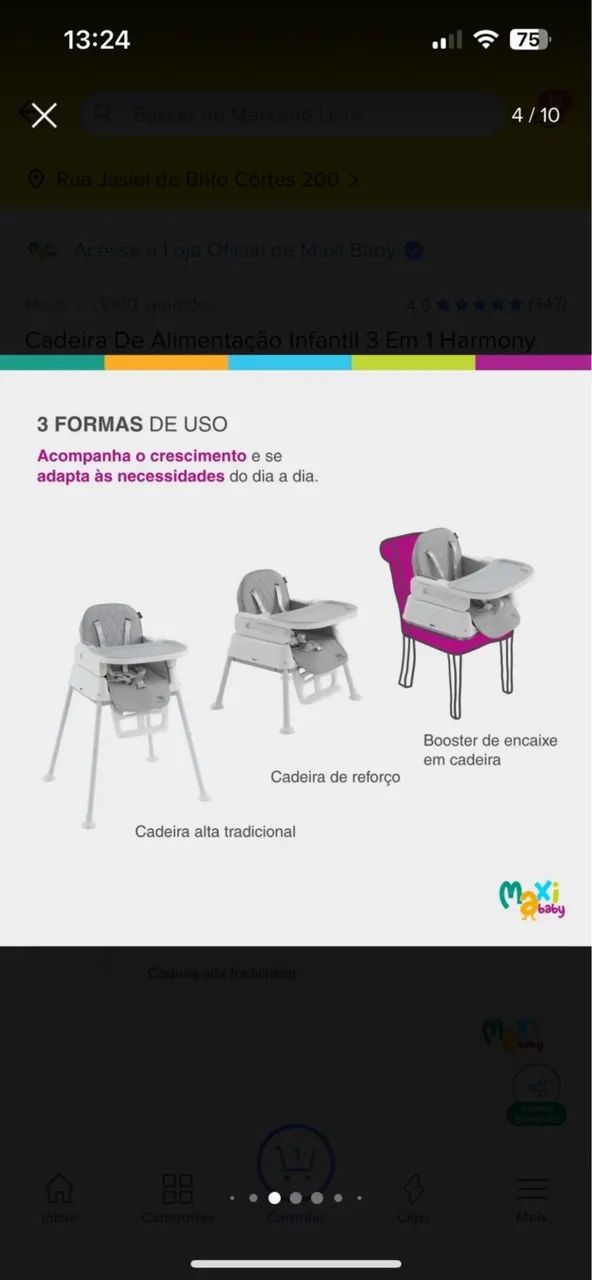 Cadeira de alimentação  - Foto 2
