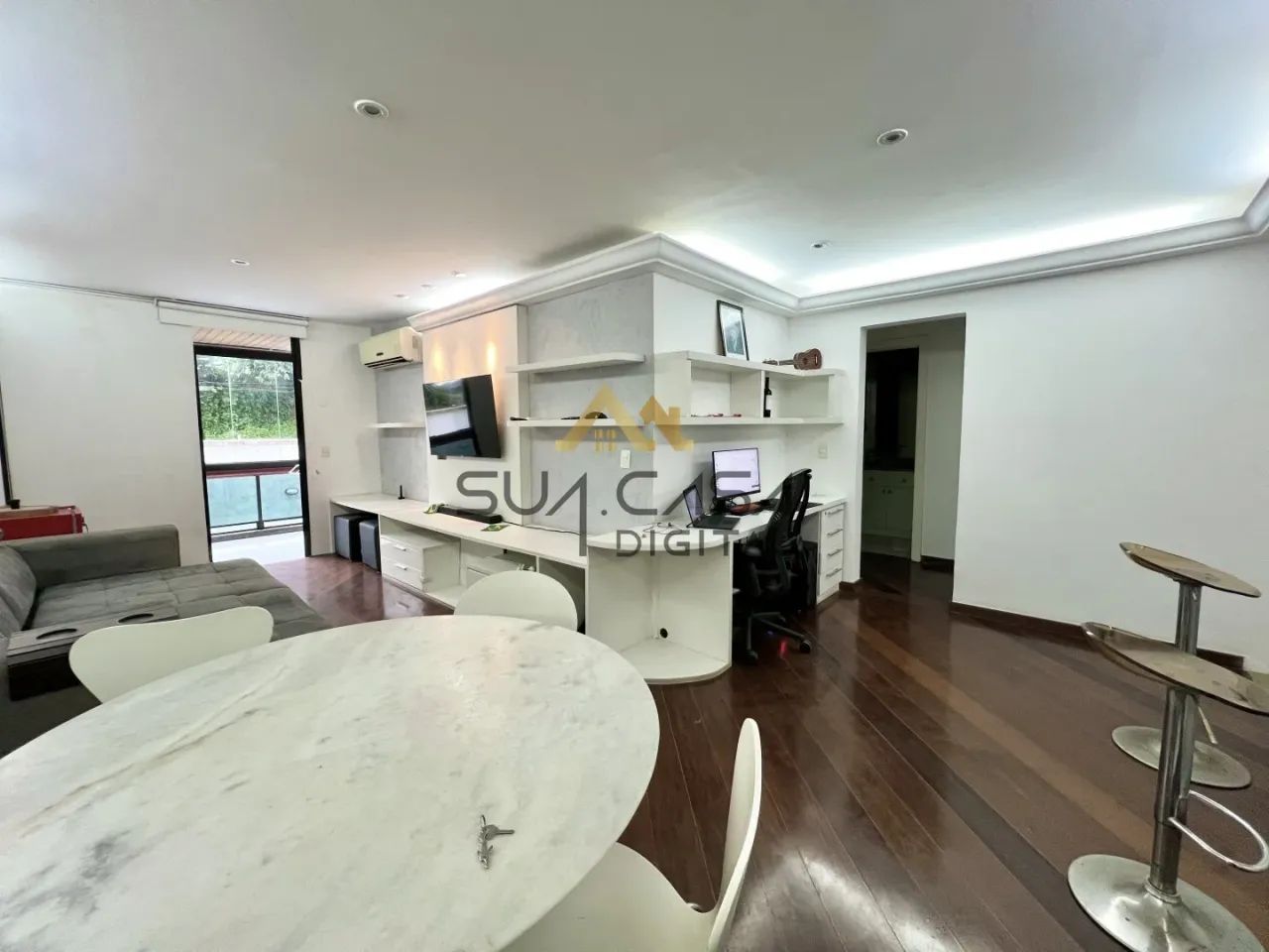 Apartamento com varanda, 2 quartos em predio com infra no Leblon REF: AP0333 - Foto 5