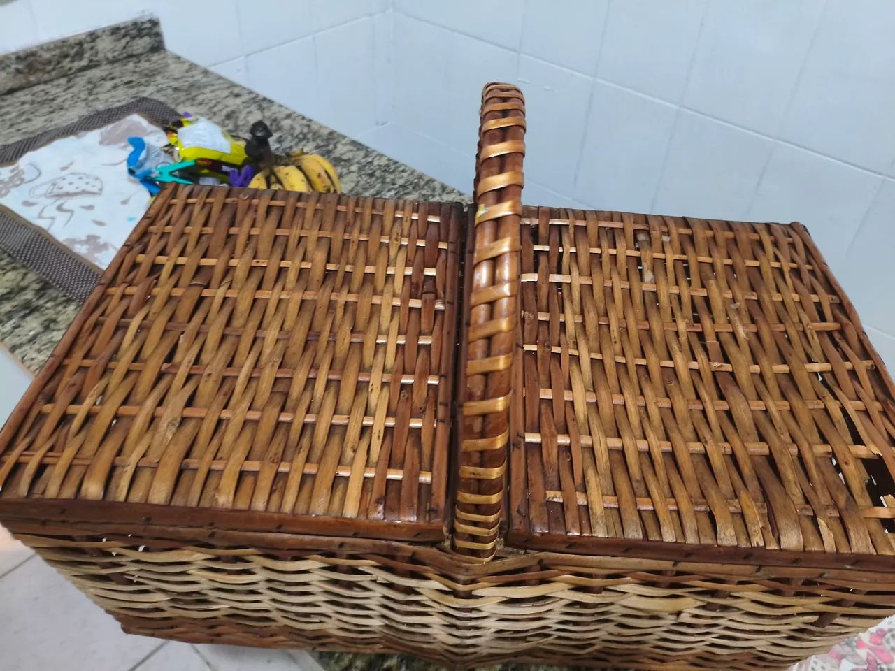 Cesta de Piquenique Grande - Linda, Charmosa e Versátil! ? - Foto 2