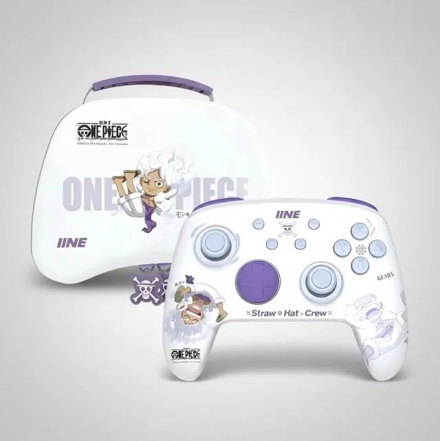 One Piece Luffy Deus Do Sol Pro Controller + Bag Branco  Edição Limitada  - Foto 2