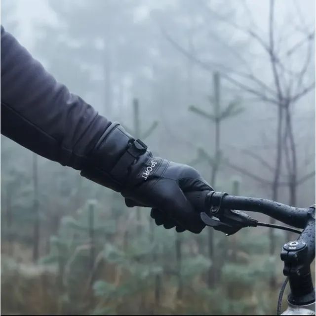 Luva Moto Couro Reforçada Com Fivela - Frio Extremo e Vento - Foto 3