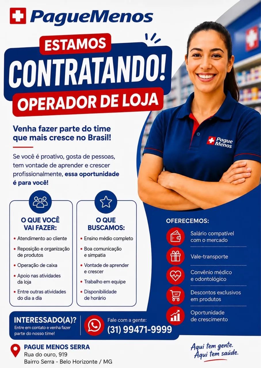 Atendente de loja (caixa)