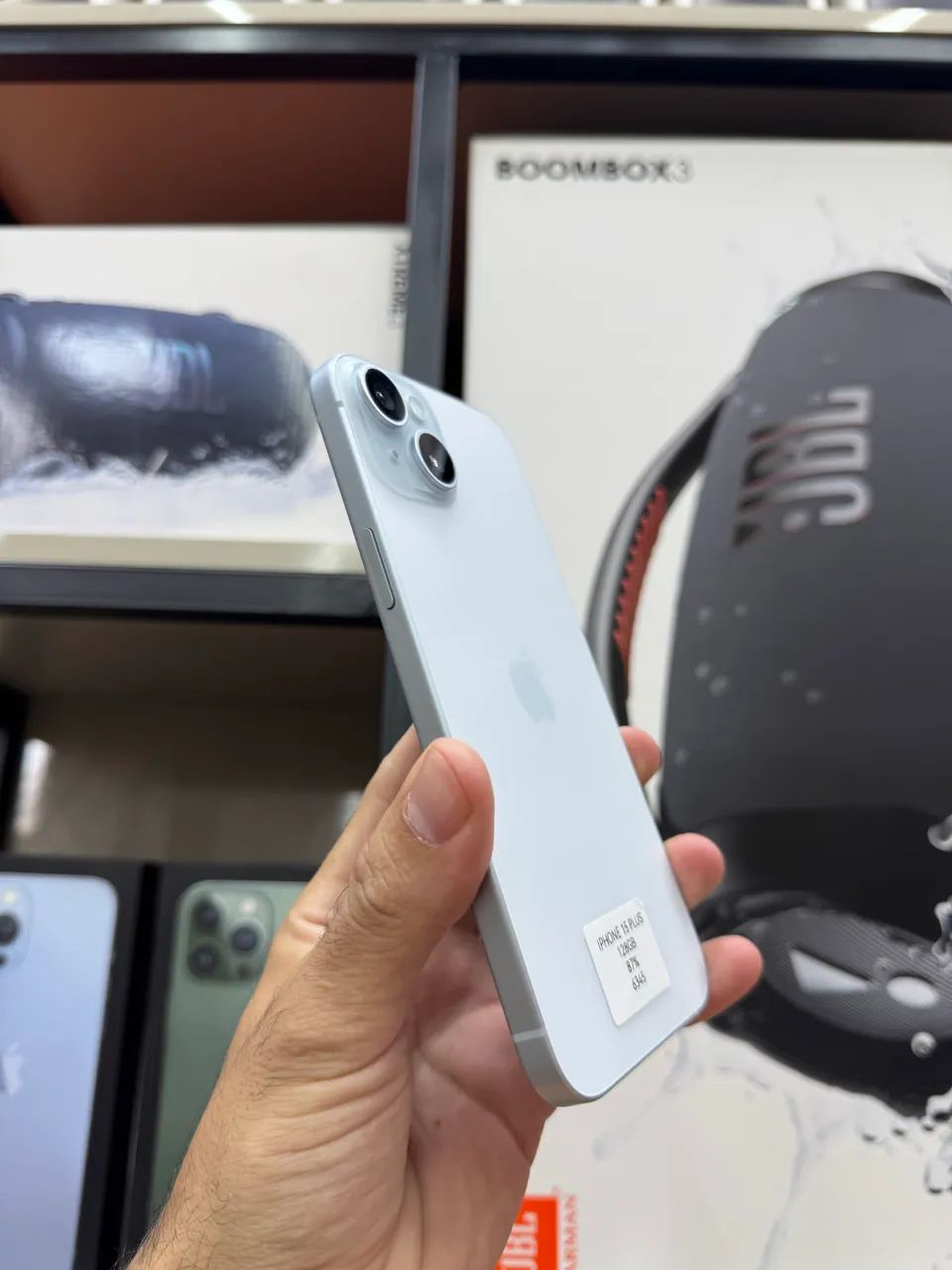 IPHONE 15 PLUS 128Gb AZUL SEMI NOVO PROMOÇÃO - Celulares e