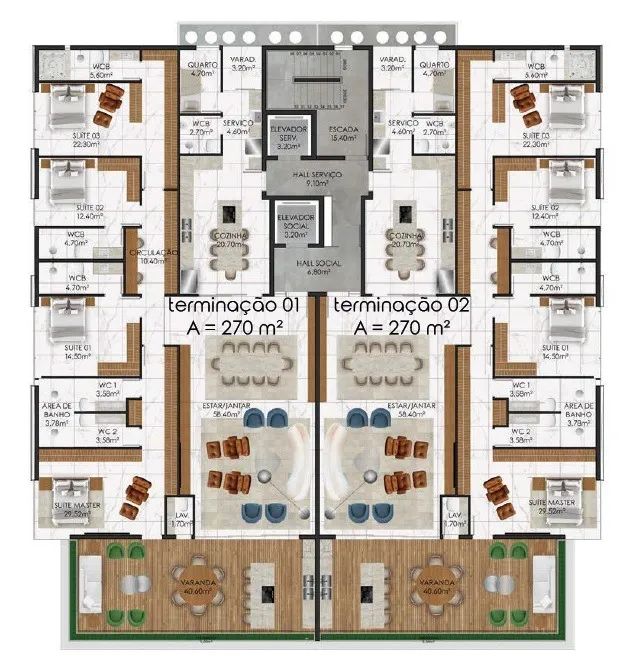 Beira-Mar Jacarecica - Apartamento Botanic View  280m² - Foto 5