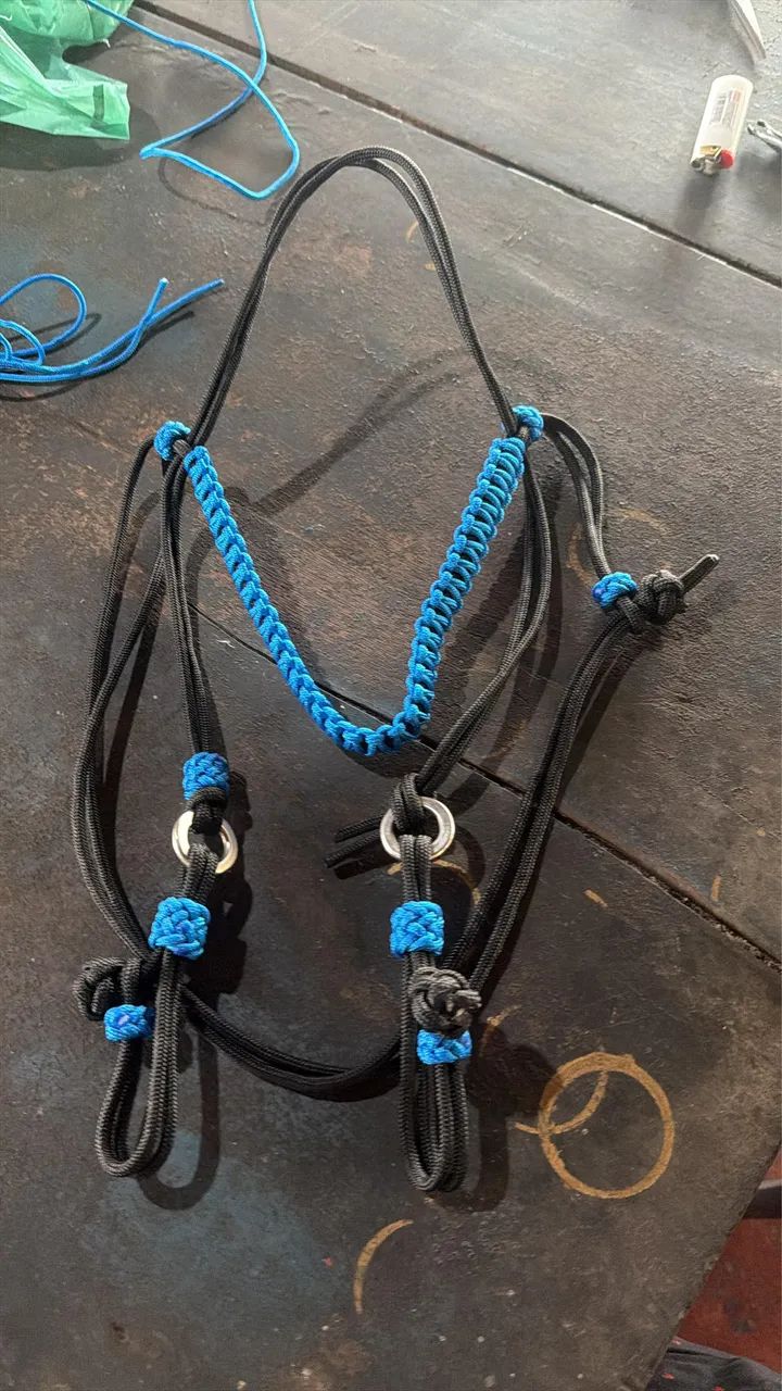Cabeçada de corda para cavalo/égua/mula/burro - Foto 4