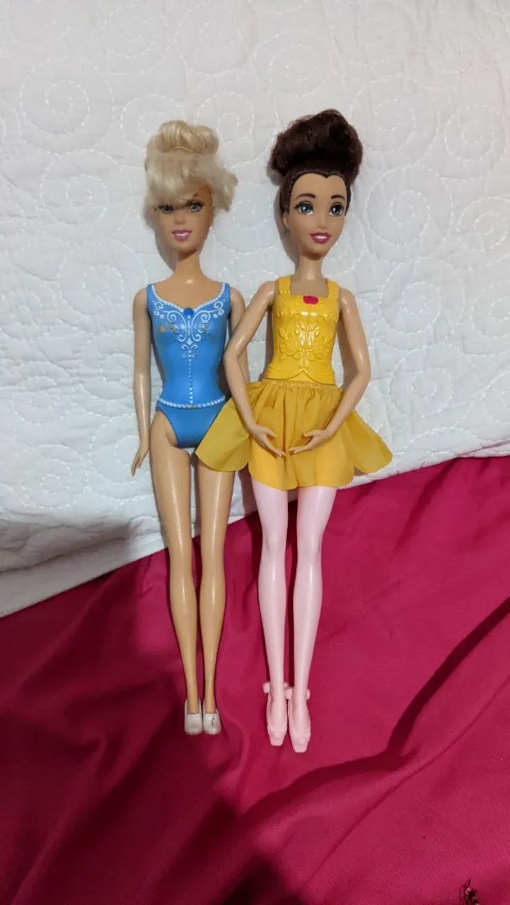 2 bonecas princesas bailarinas