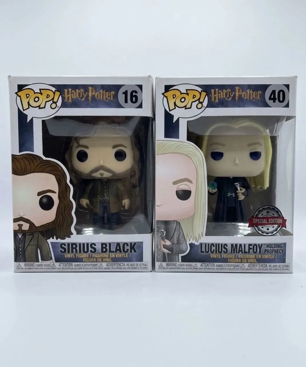 Funko pop harry potter - lucius malfoy e sirius black