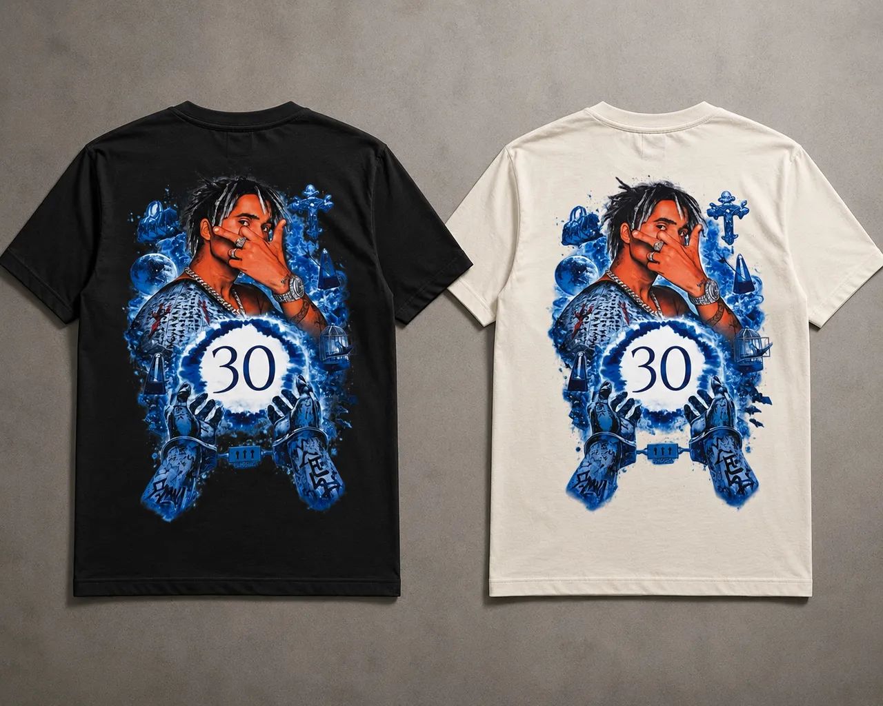 Camisas personalizadas estampadas em algodão 