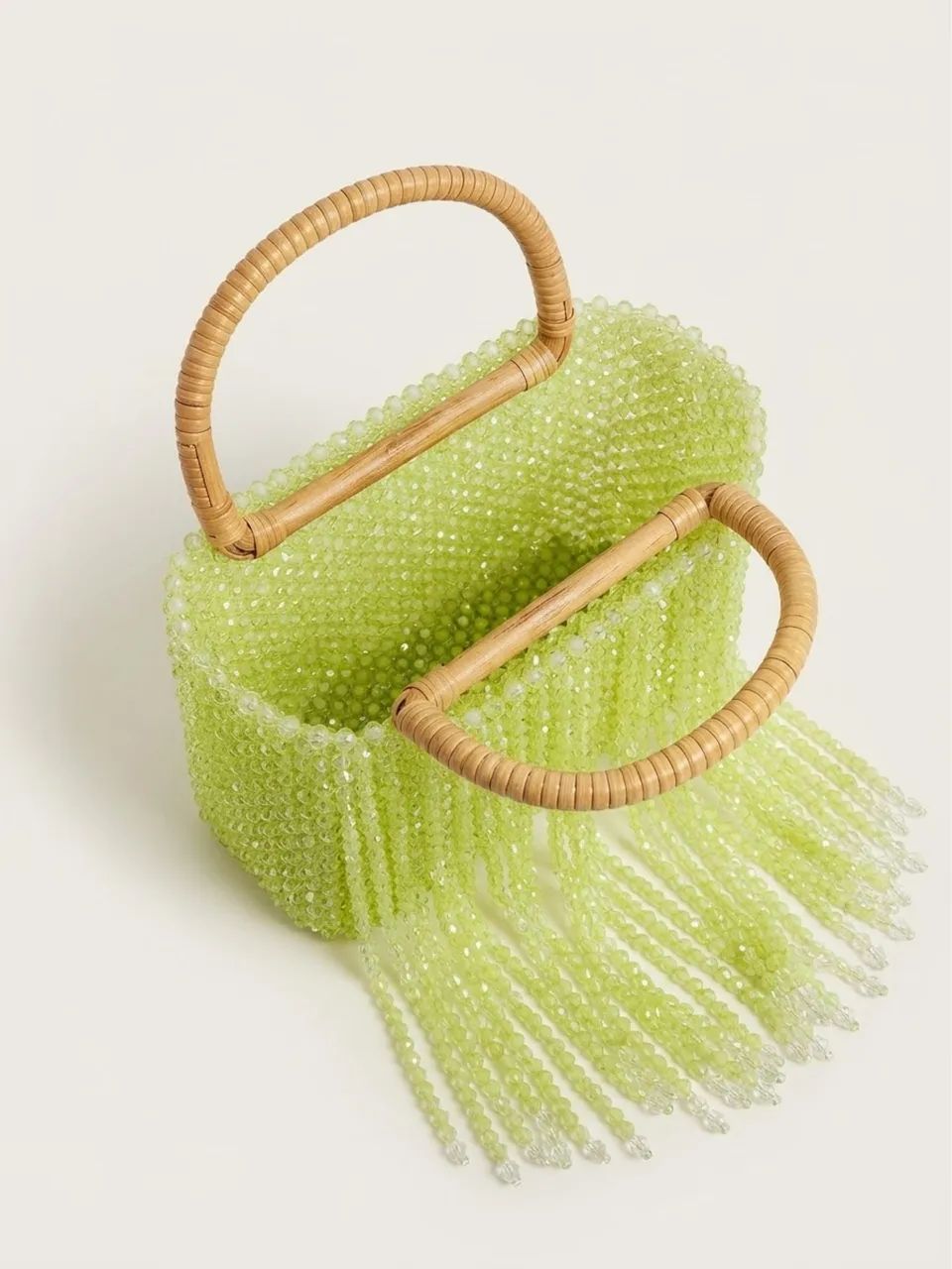 bolsa de miçangas verde claro  - Foto 2