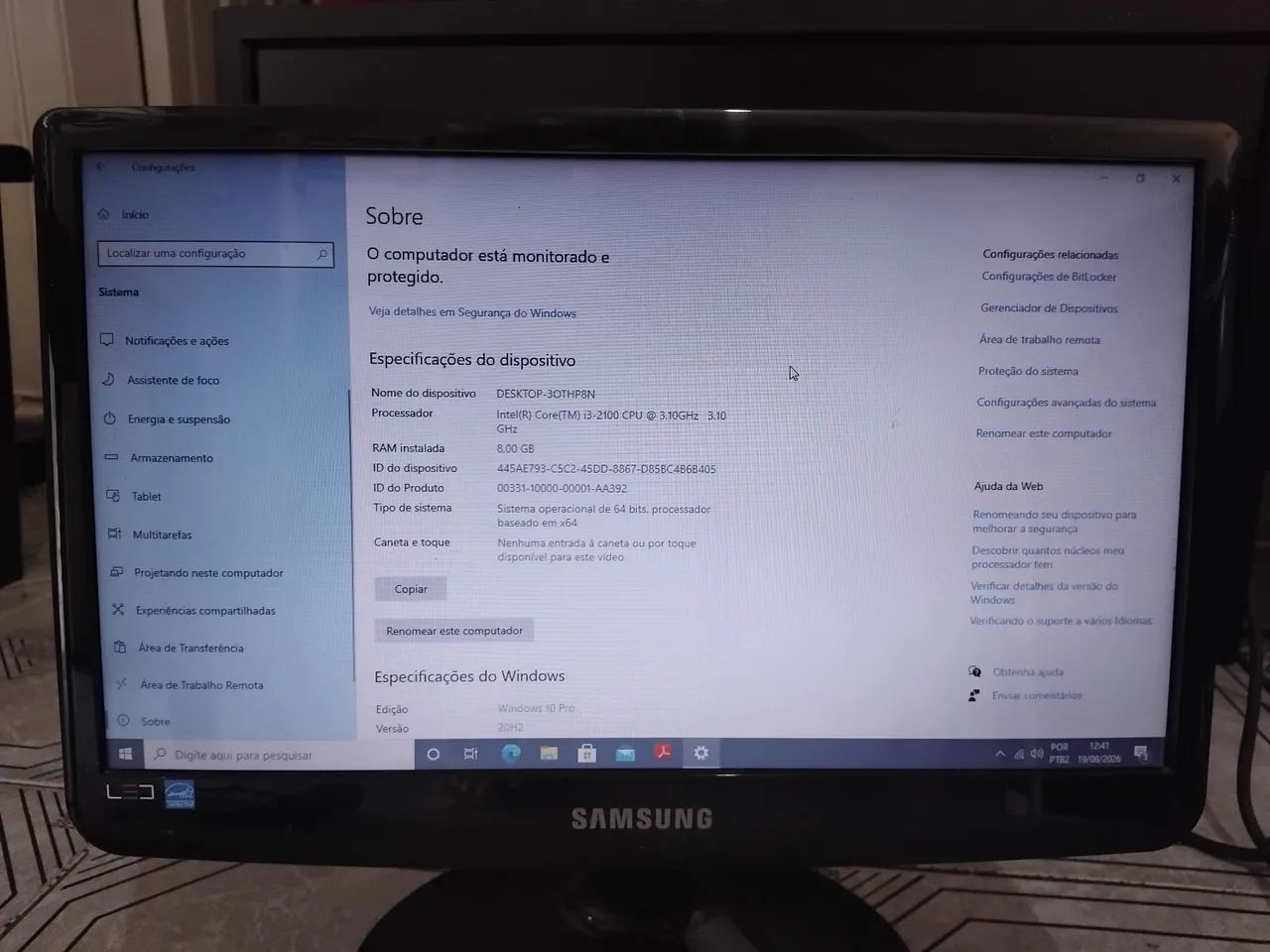Computador Intel Core i3 8GB DDR3 HD 320GB - Foto 3
