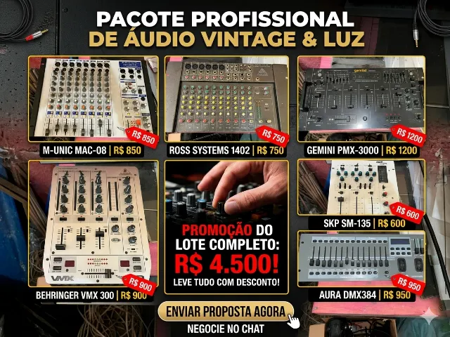 【非販売品】レア OMIYAGE MIX DJ MO-RI Mixer DJ Profissional Gemini PMX-3000 Preço De Desapego - Raro