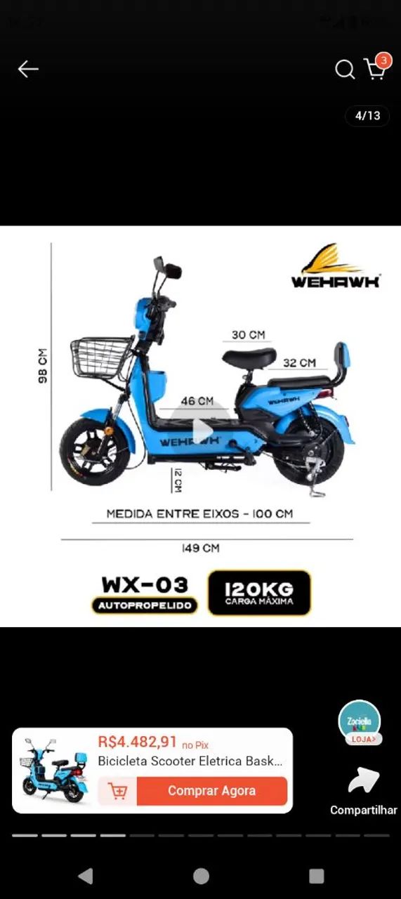 Bicicleta elétrica scooter Basket - Foto 5