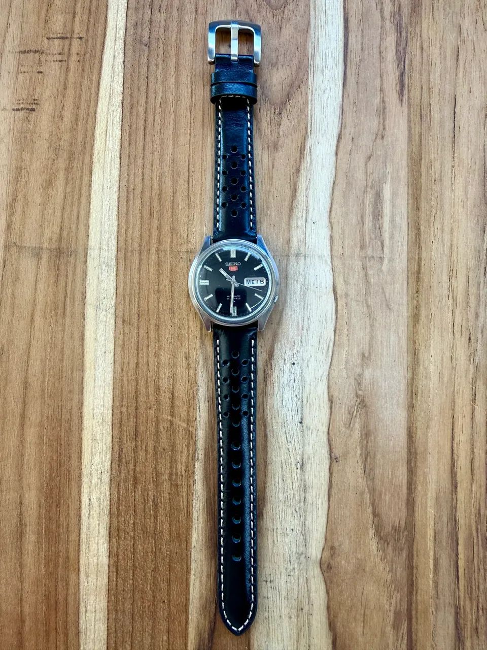 Relógio Seiko 5 Black Dial * - 1988 - Foto 4