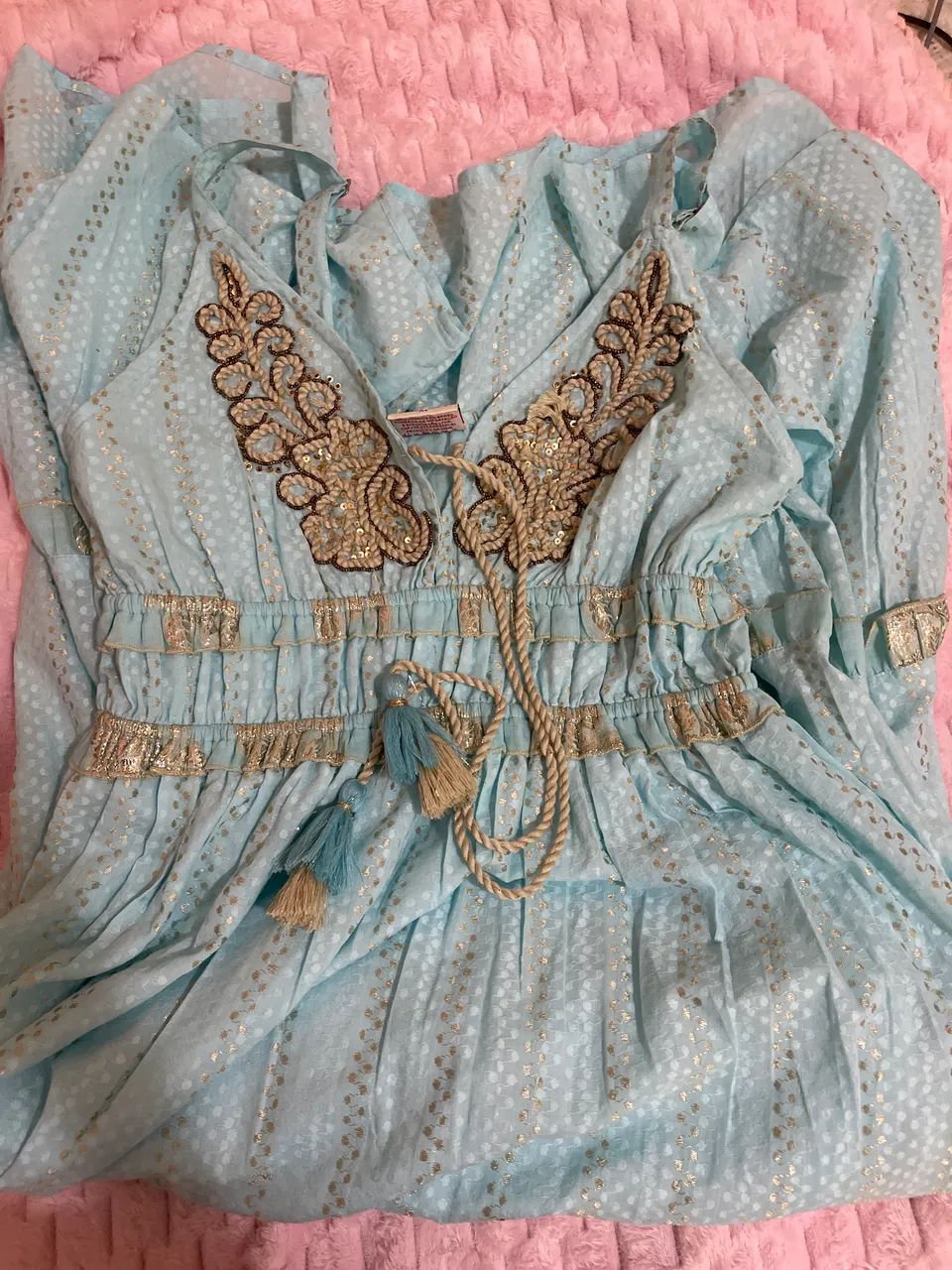 Vestido indiano azul