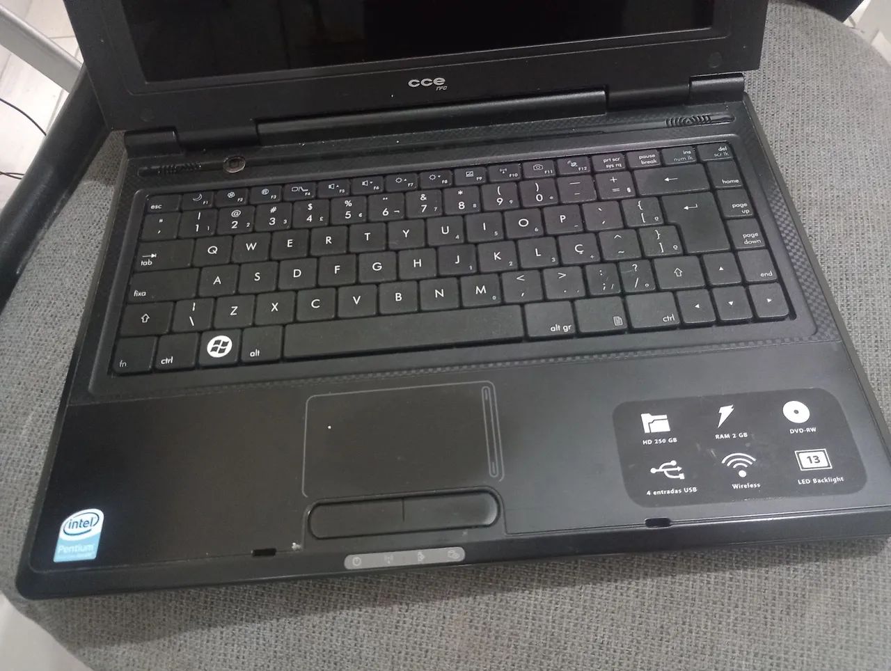 Notebook CCE (PARA APROVEITAR AS PEÇAS) - Foto 2