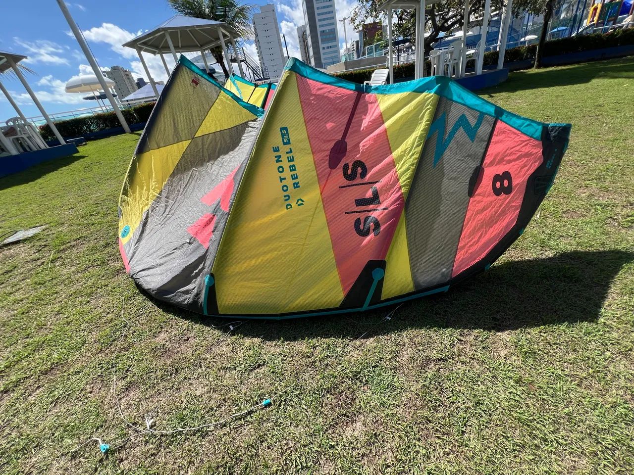 Duotone Rebel sls 2024 8m + click bar 2022 kite surf - Esportes