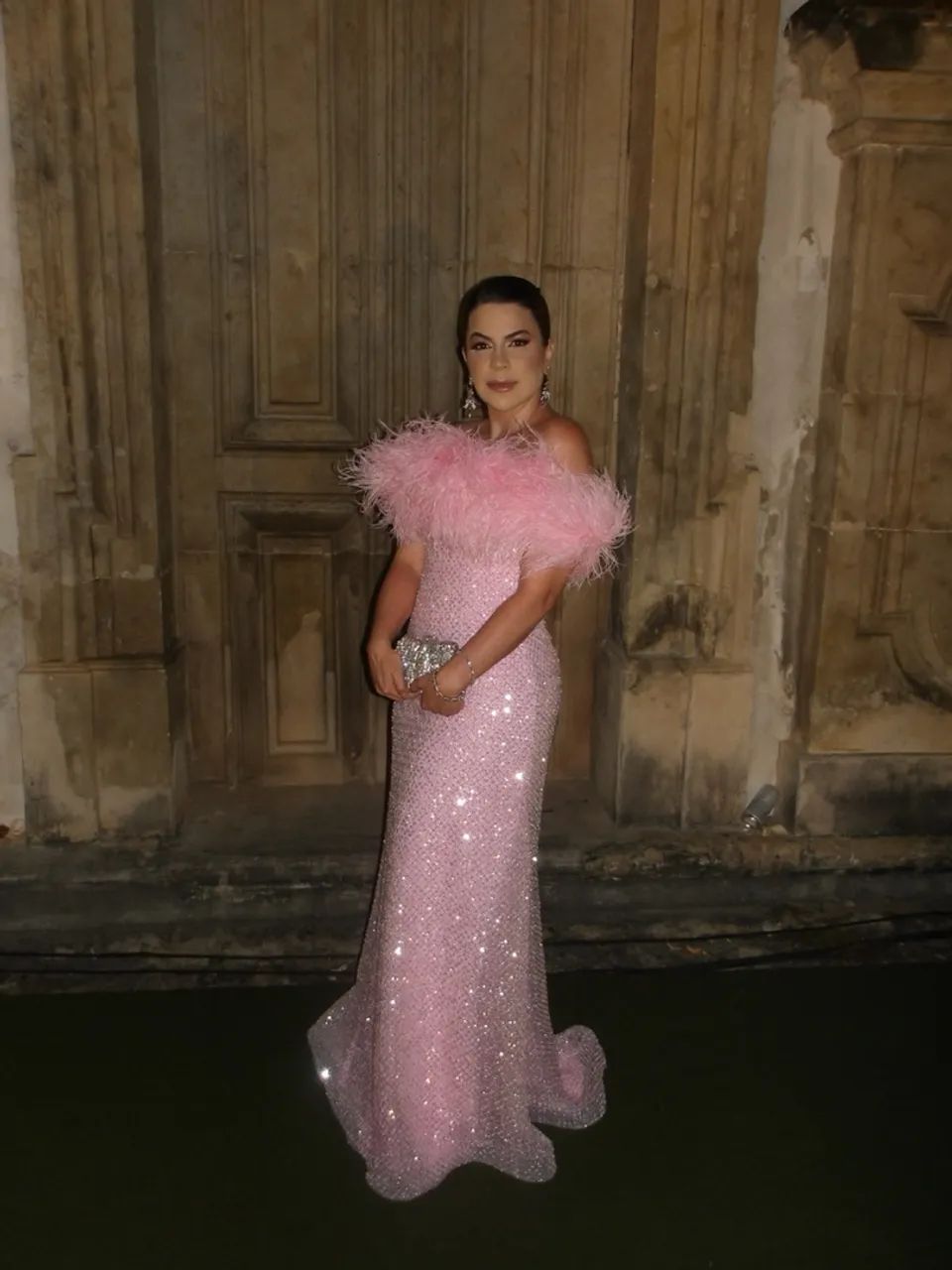 Vestido plumas bordado - Foto 5