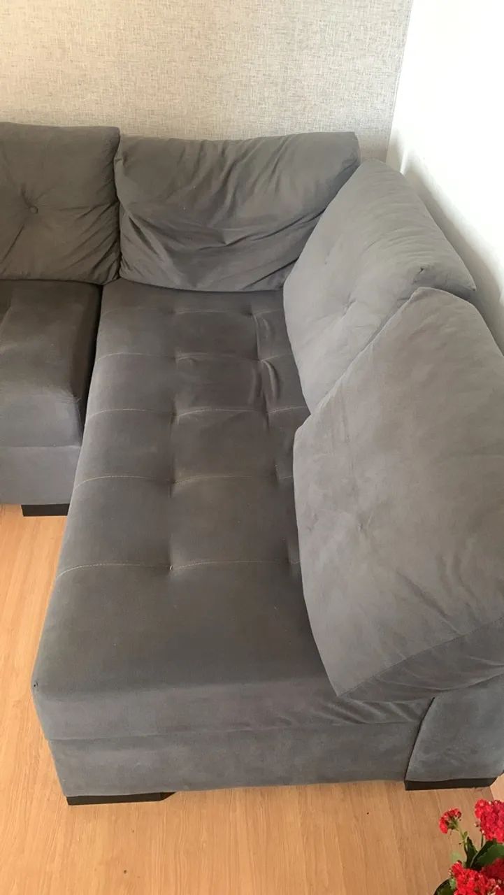 Sofa de canto cinza  - Foto 4