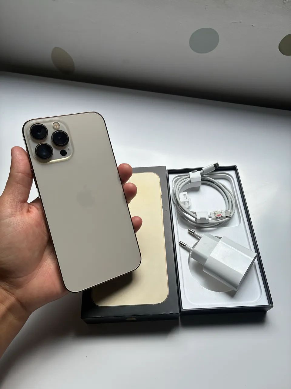 iPhone 13 Pro Max Gold TODO ORIGINAL. - Foto 4