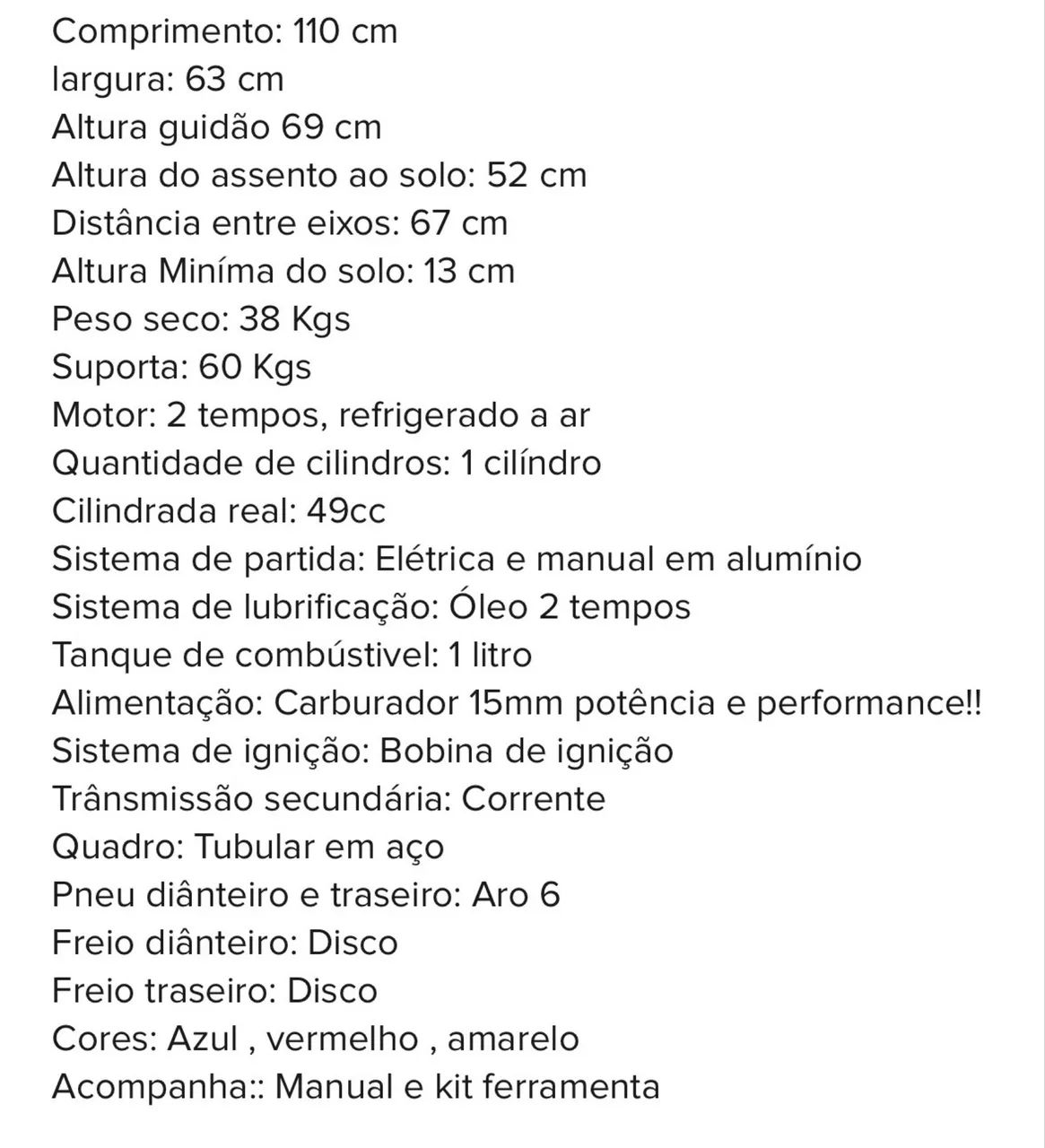 Mini Quadriciclo Thor 49cc Partida Elétrica - Foto 5
