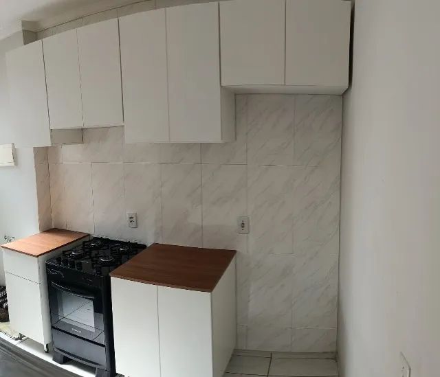 Armários de cozinha planejado em MDF branco  - Foto 2