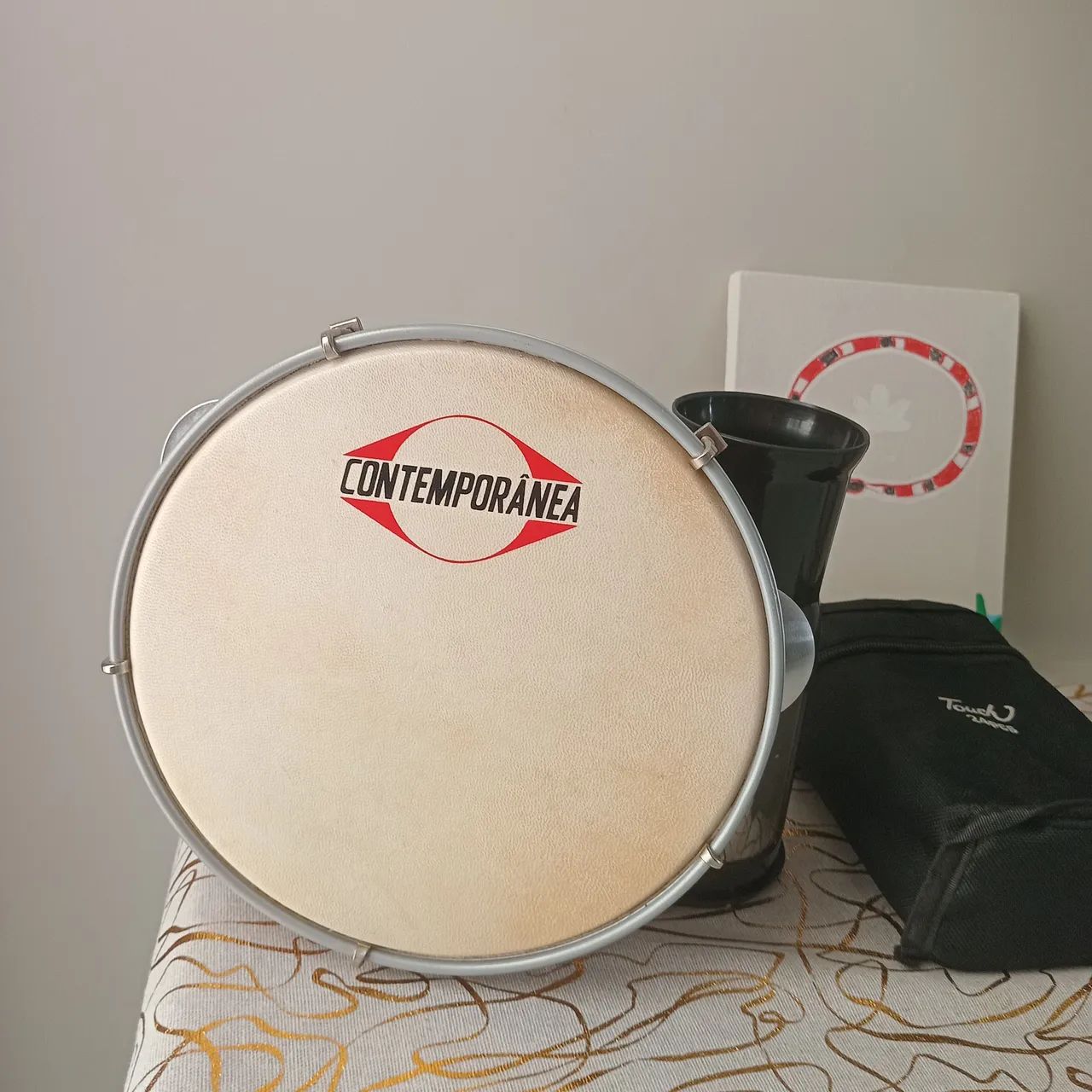 Pandeiro 8 polegadas - Foto 2