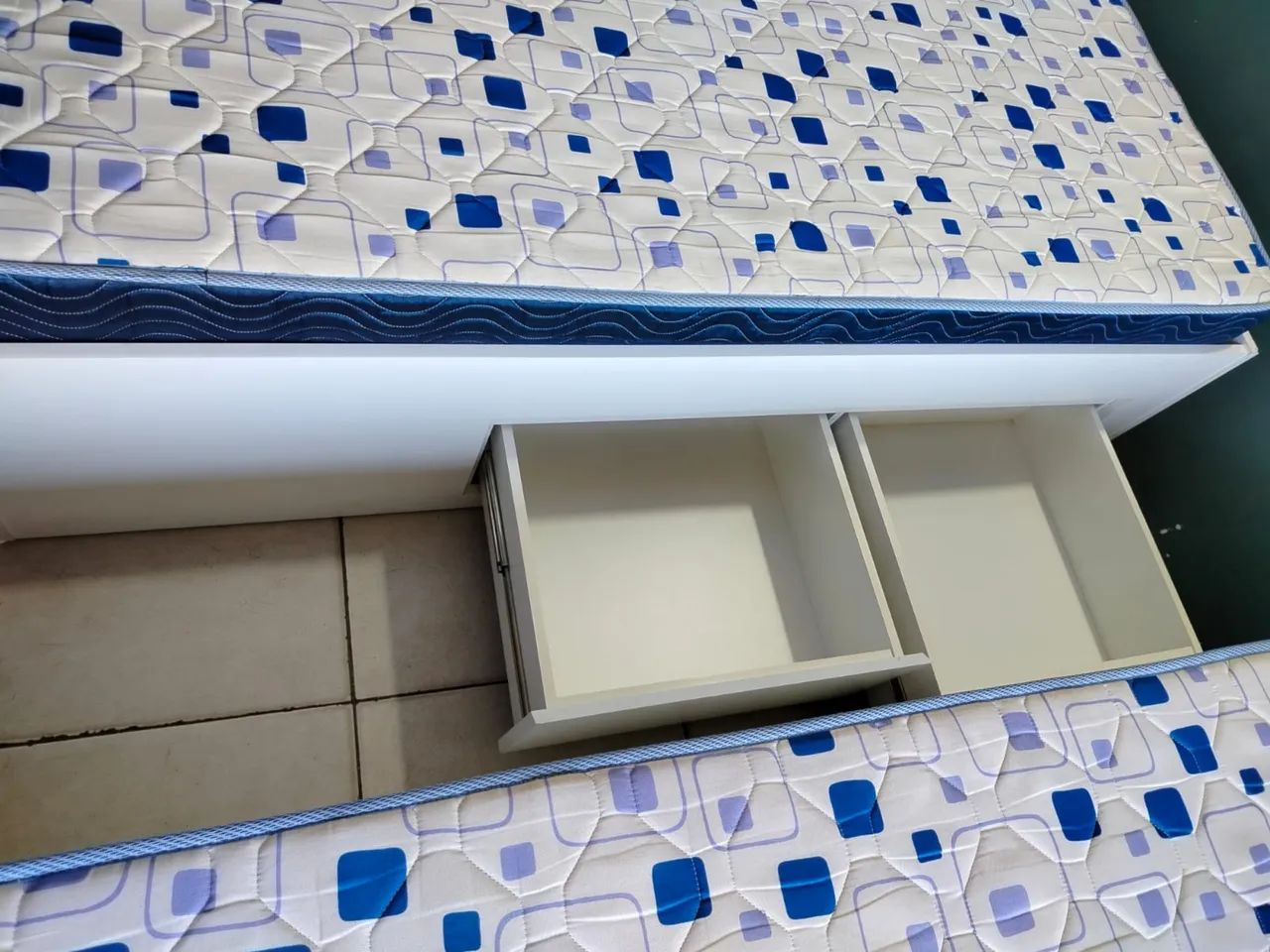 Cama 100% MDF SOLTEIRO + colchão da ORTOBOM SEMI MOVO - Foto 2