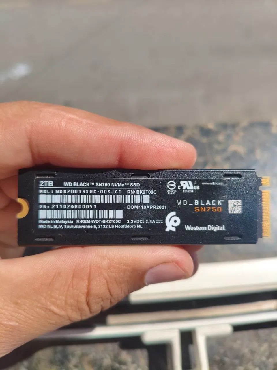 NVME WD_BLACK SN750 2TB - Foto 2