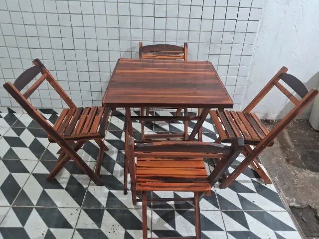 Mesa madeira jogo  - Foto 2