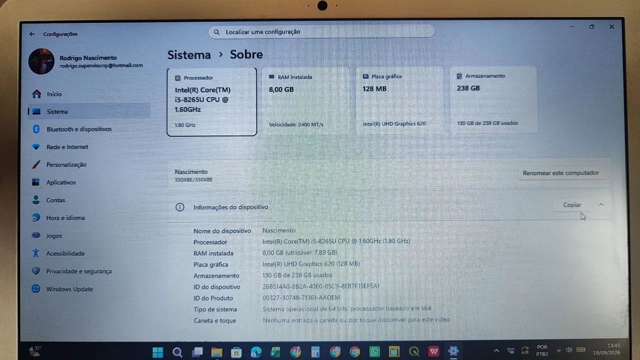 Notebook I5 Geração 8  - Foto 3