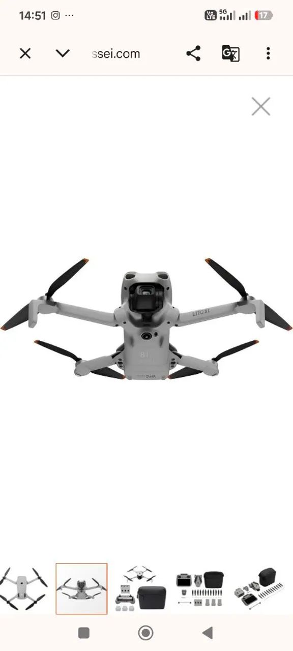 DJI Lito X1 Fly More Combo C/ Tela (RC 2) - Sensor LiDAR 4K 100fps Lacrado - Foto 4