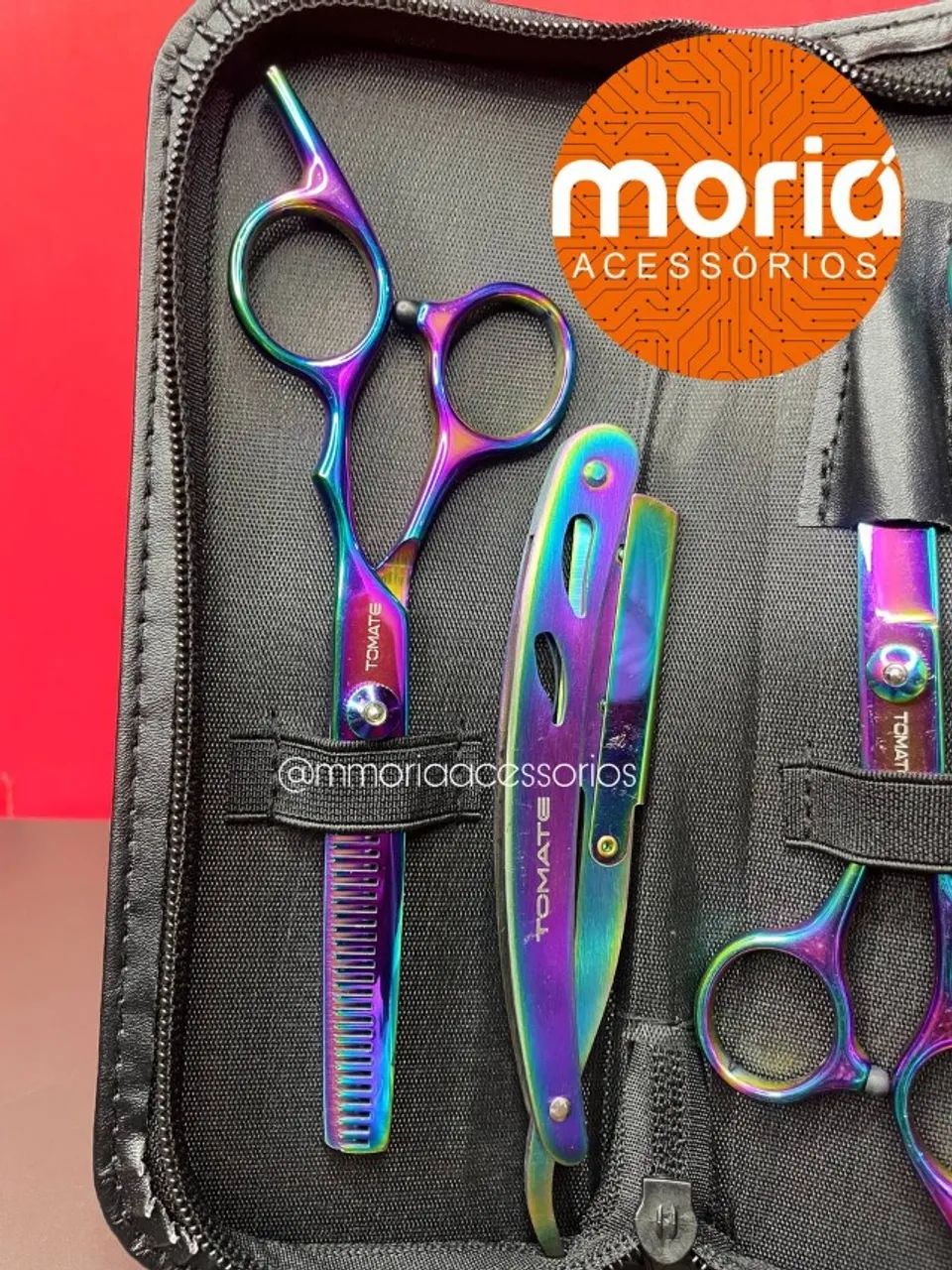 Kit 3 Tesouras Profissionais P/ Cortar Cabelo Cabelereiro - Foto 3