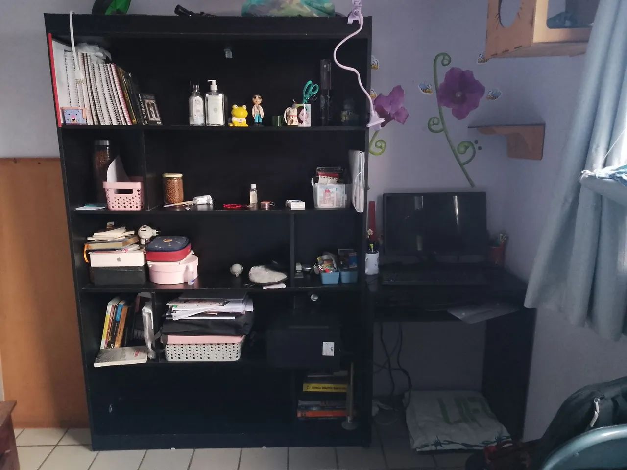 Estante + bancada de estudo