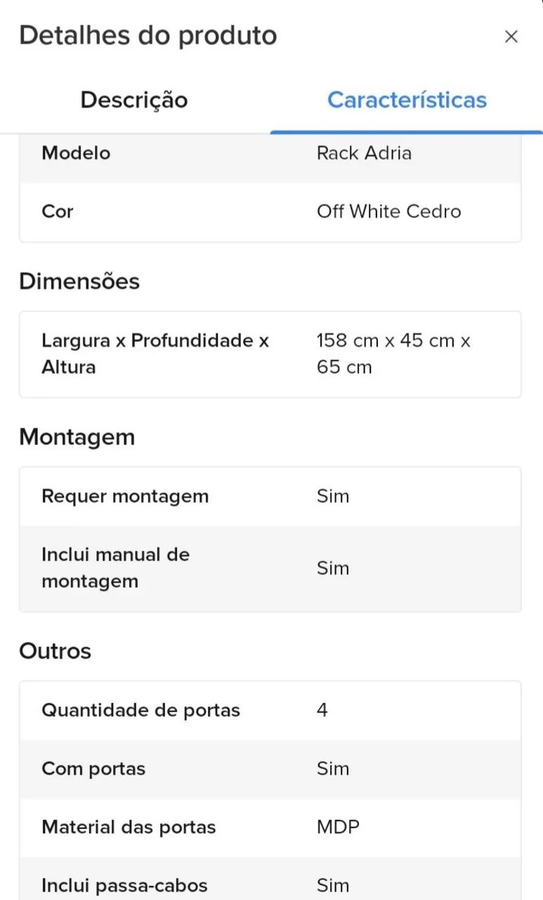 Rack Adria Off White Cedro  - Foto 4