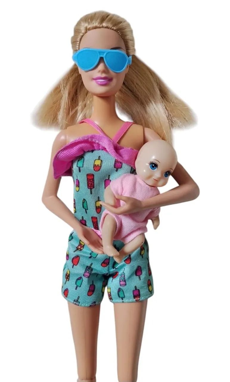 Barbie + Bebê + Acessórios - Foto 3