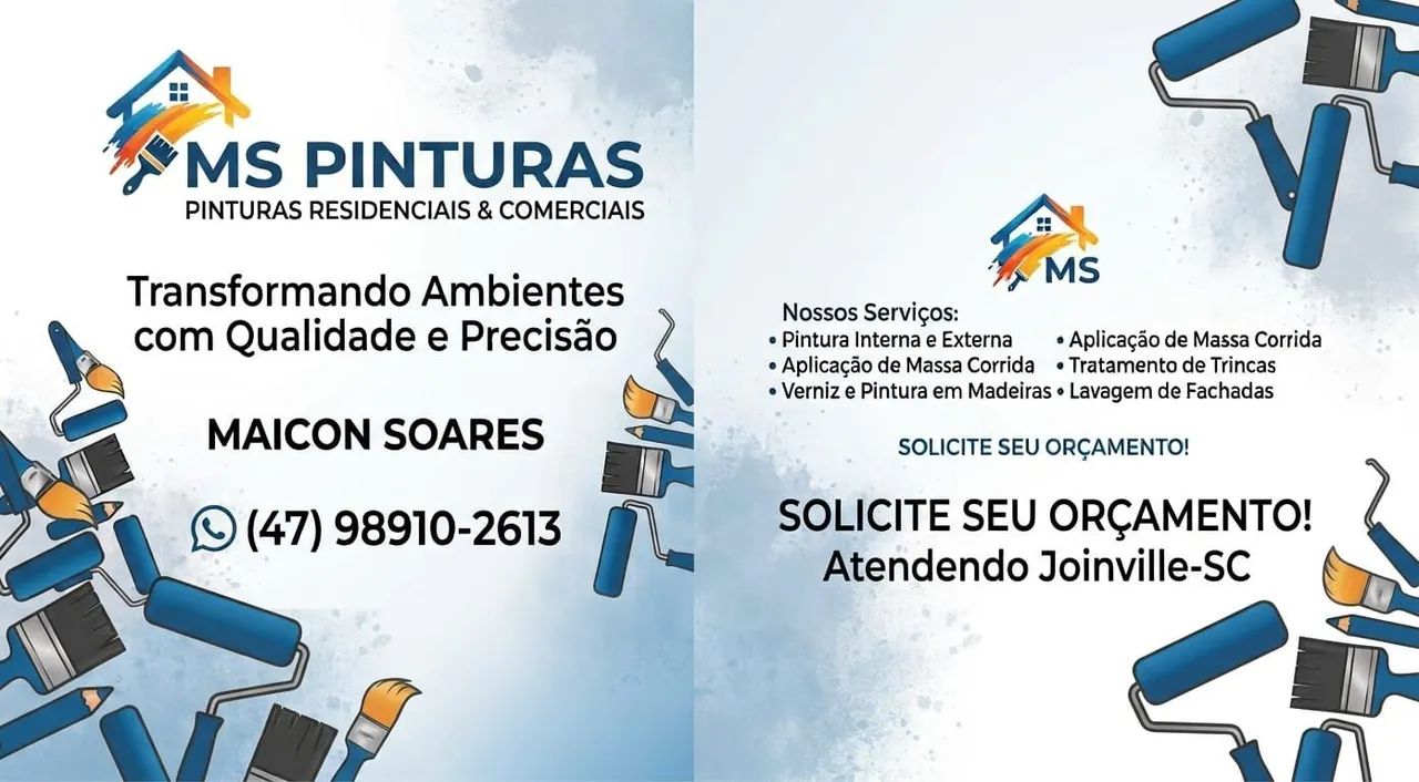 Pinturas residências e comerciais 