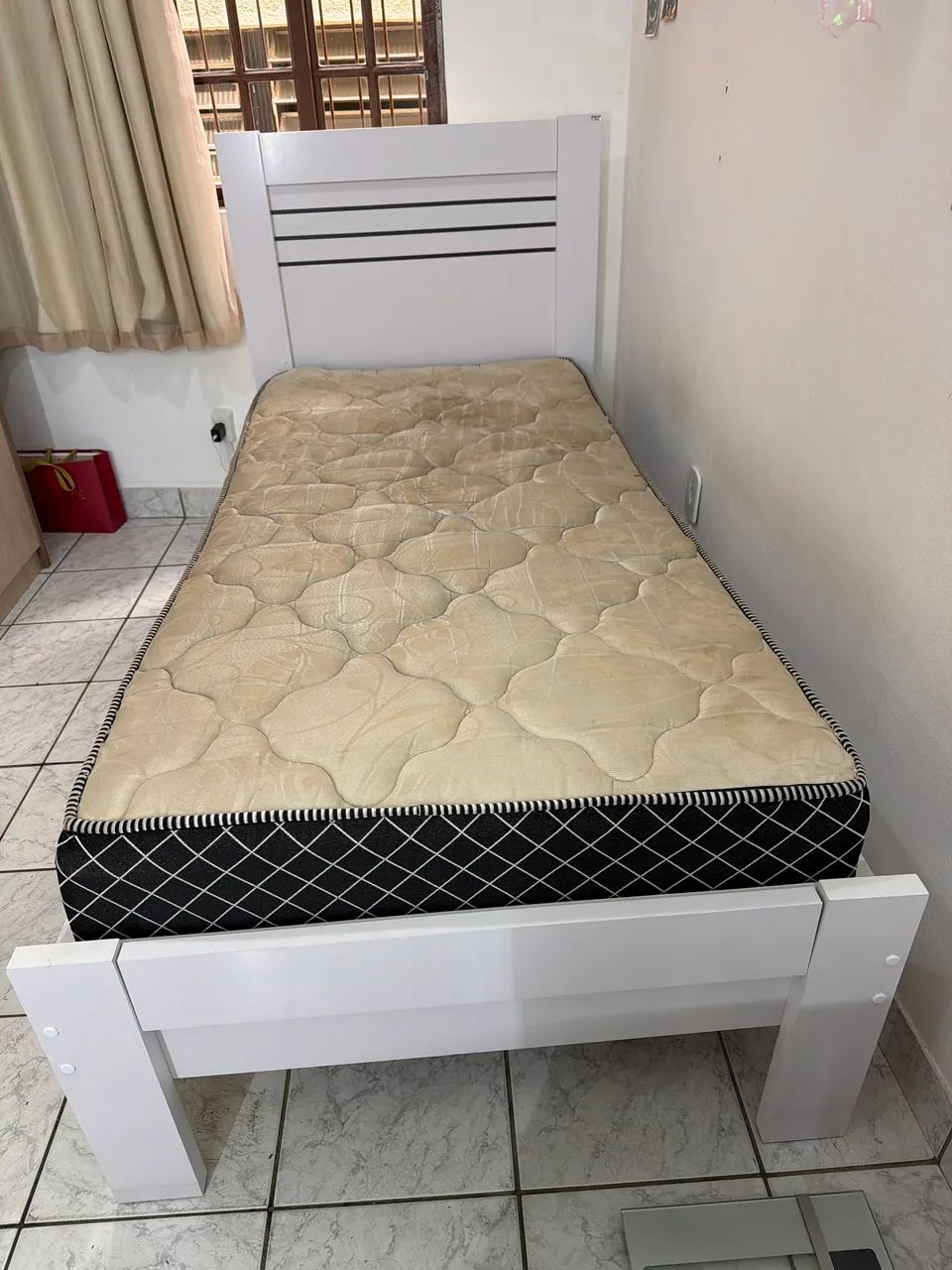 Cama solteiro com colchão  - Foto 3